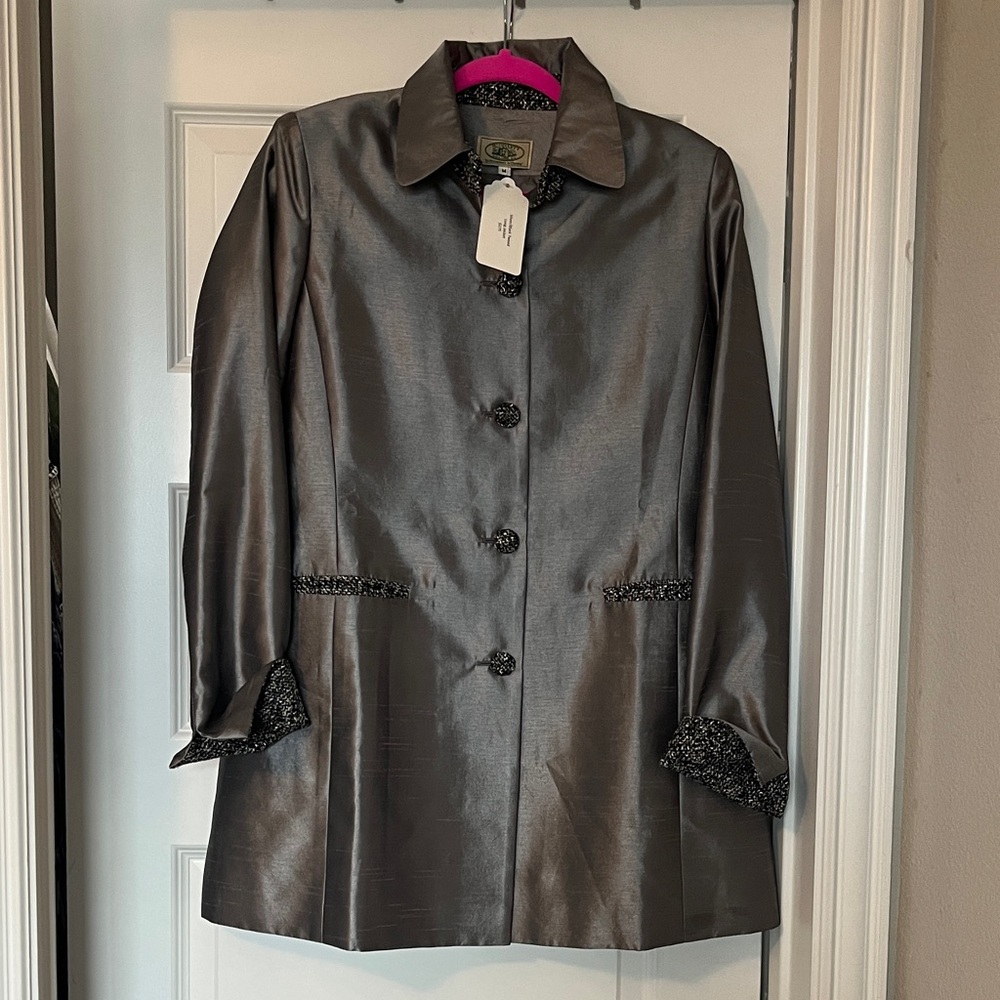 Chic Metallic Women's Blazer